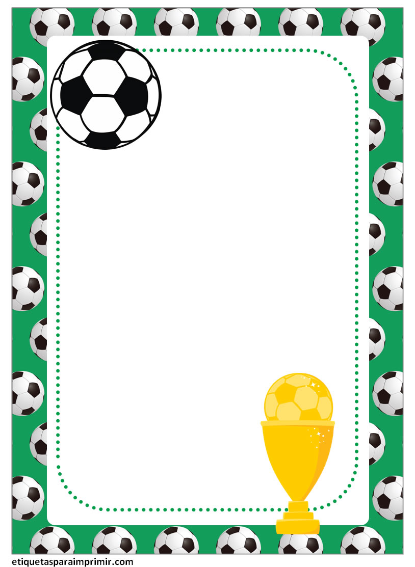 invitaciones de futbol para cumpleaños