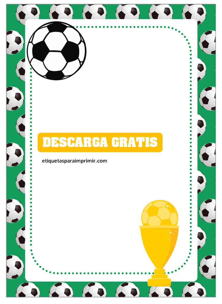 invitaciones de futbol para cumpleaños