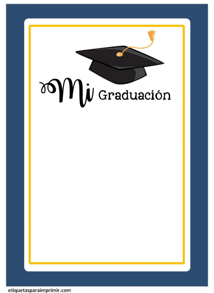 invitaciones de graduacion para imprimir gratis